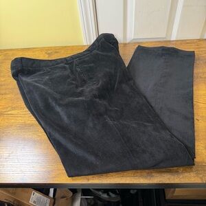 Armani Collezioni Black Corduroy Pants